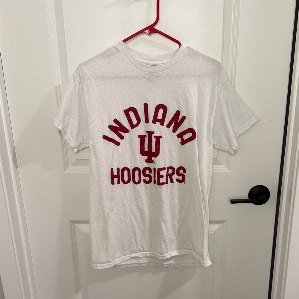 Indiana Hoosiers White Red Graphic Tee
